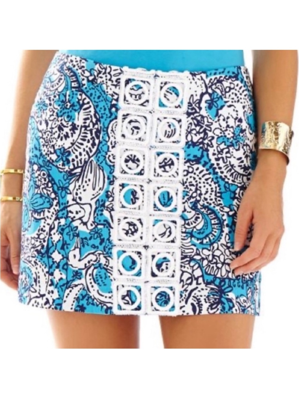Lily Pulitzer Blue Marigold Skort in Ariel Blue Hippy Hippy Shake